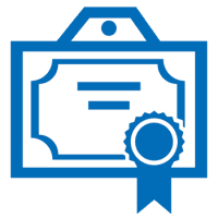Award certificate icon