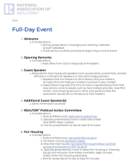 Sample Agenda: Full Day